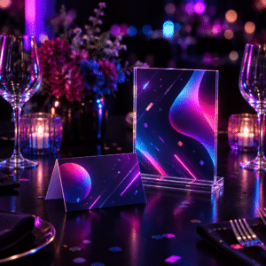 Event Table Signage mockup