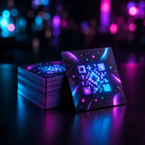 Custom QR Code Cards mockup